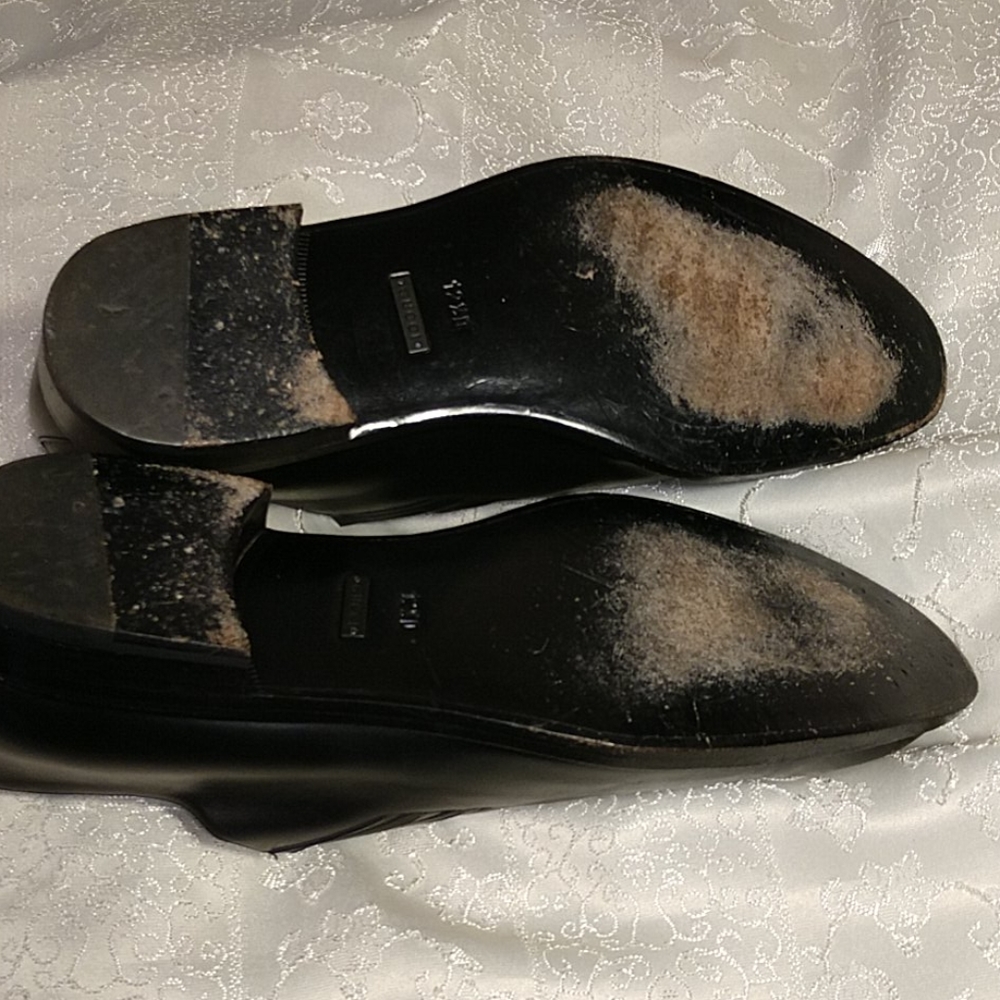 Gucci Men's Smooth Black Leather Shoes - Picture 6 of 10